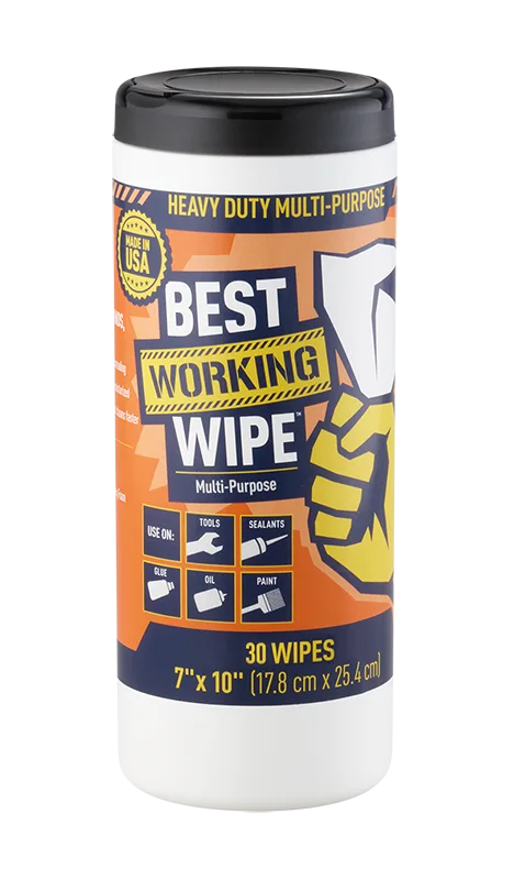 Heavy Duty Dual-Sided Wipes, 30 Count - Case of 6