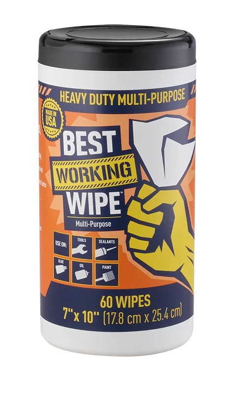 Heavy Duty Multi-Purpose Wipes, 60 Count - Case of 6