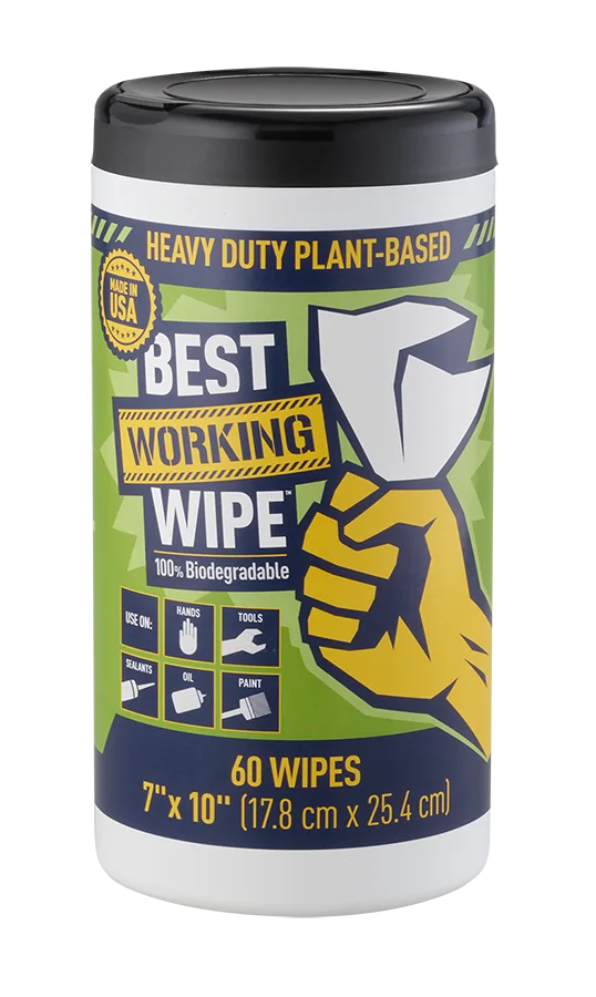 Heavy Duty Plant-Based Wipes, 30 Count - Case of 6