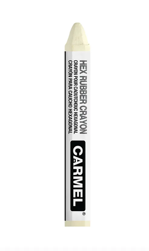 Rubber Marking Crayon - White - 12 per box
