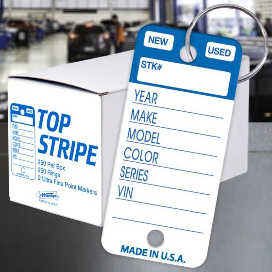TOP STRIPE Key Tags 250 PK
