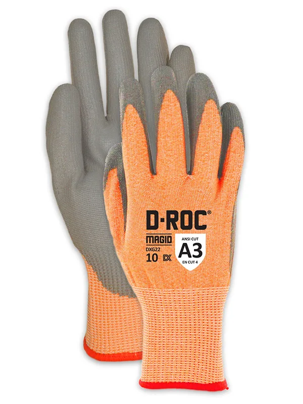 Hi-Viz Orange Cut-Resistant Gloves - Cut level A3