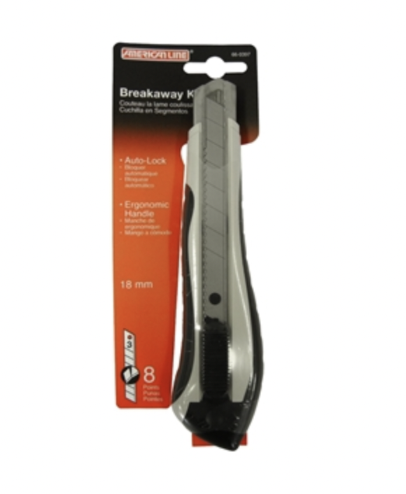 ERGO 8 Point Breakaway Knife Plastic Handle - 3 Blades included