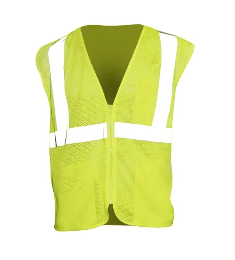 Magid Lime Yellow ANSI 107 Class 2 Polyester High-Visibility Vest