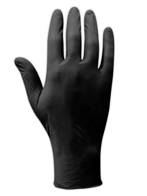 Black Nitrile Gloves - 5 mil - 100 gloves/box