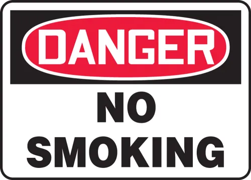 Danger: No Smoking - OSHA Safety Sign