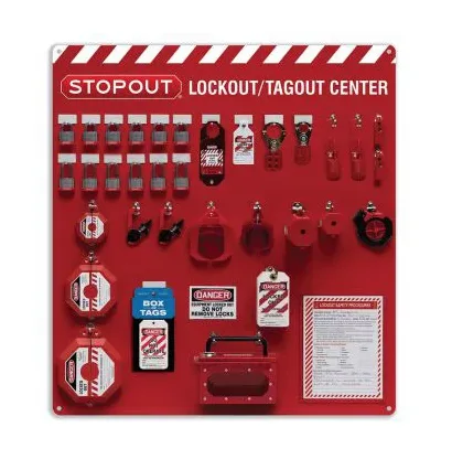 12-Padlock STOPOUT® Deluxe Lockout Center - Combo Kit