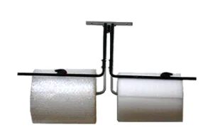 Bubble, Foam, Poly Dispenser Wall Mount - Double Arm w/ Slide Cutter