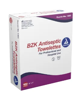 BZK Antiseptic Wipes 100 pack
