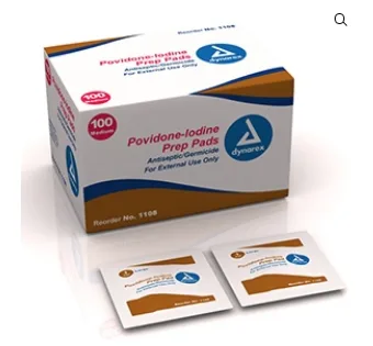 Providone Iodine Wipes 100 Pack
