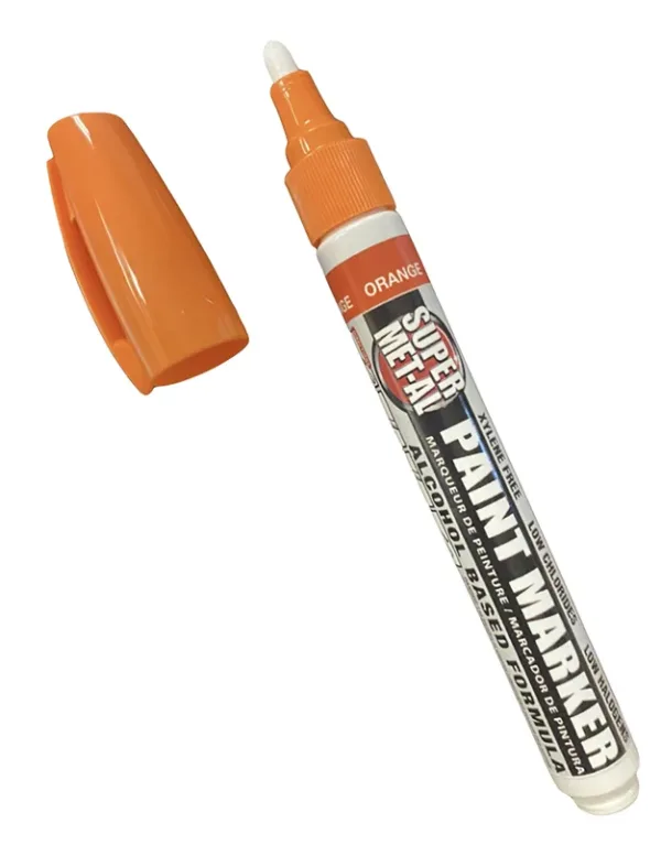 Super Met-Al Markers - ORANGE - Medium Fiber Tip (12 per box)