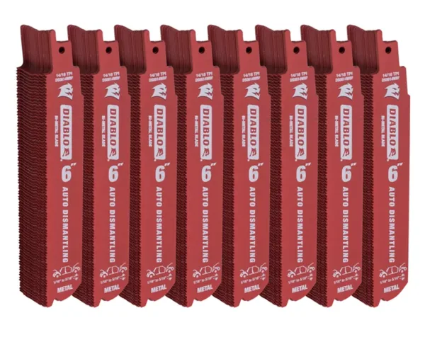 6" Diablo Auto Dismantling Bi-Metal Recip Blade