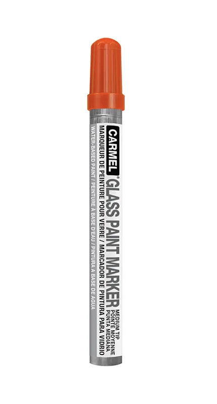 Glass Paint Marker - Medium Tip - Orange - 12 per Box