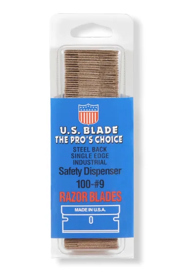 Clam Shell Pak #9 Razor Blades - 100 blades/clam shell