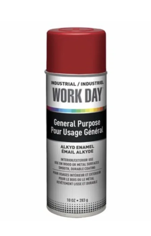 Krylon Work Day - RED - Industrial Spray Paint