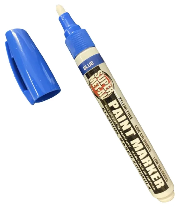 Super Met-Al Markers - BLUE - Medium Fiber Tip (12 per box)