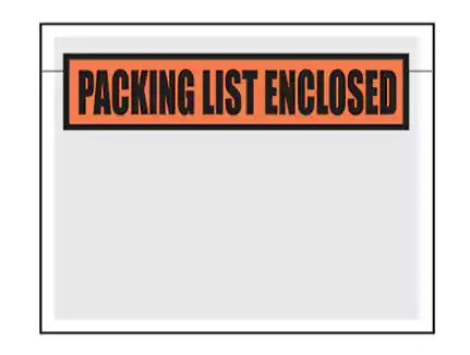 Packing List Envelope 4.5 X 5.5" - 1000/case