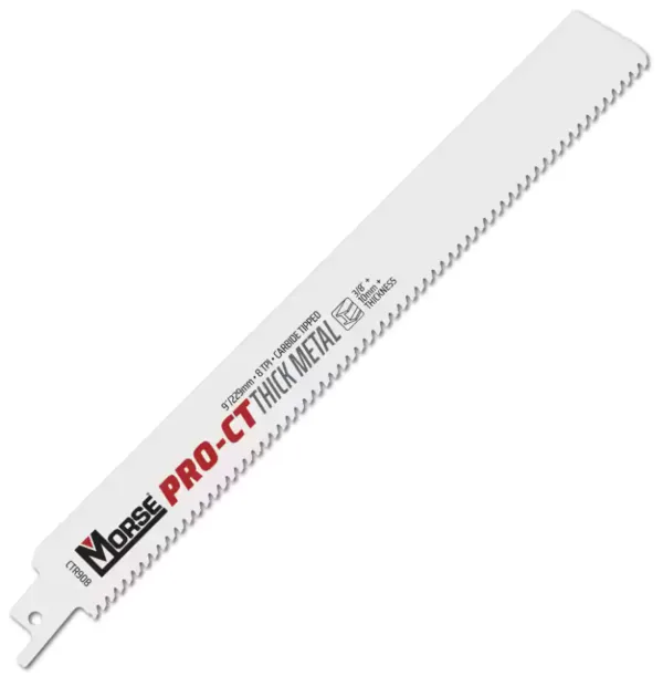 9" PRO-CT [Thick Metal] Carbide Tipped Reciprocating Saw Blades