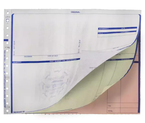 Hollander - Powerlink Invoice 3 Part w/Disclaimer - 1000 Per Box