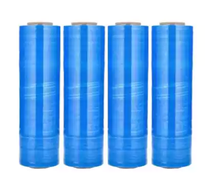 18" BLUE Stretch Wrap – 80 Gauge - 1,500 feet