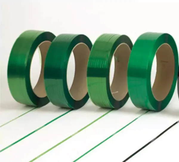 Green Polyester Strapping - 5/8" x .035" x 4,000' [Core: 16x6"] (High-Strength PET)