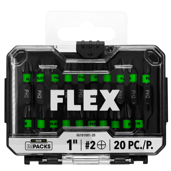 IMPACKS 20-PIECE 1" PH2 IMPACT DRIVER BITS