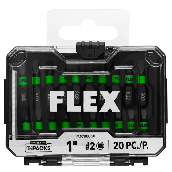 IMPACKS 20-PIECE 1" SQ2 IMPACT DRIVER BITS