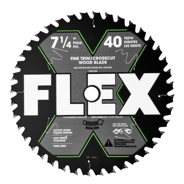 7-1/4" 40T FINE TRIM/CROSSCUT WOOD BLADE (10-PACK)