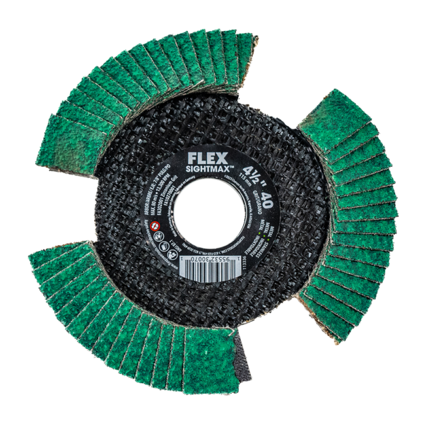 4-1/2” SIGHTMAX™ 40 Grit Flap Disc