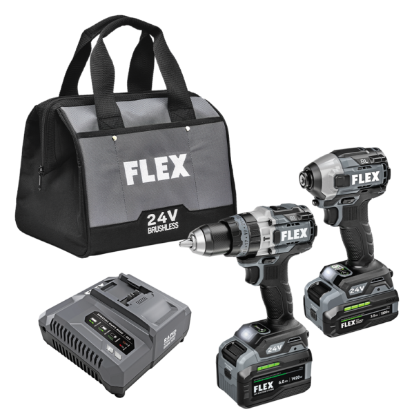 HAMMER DRILL WITH TURBO MODE AND QUICK EJECT IMPACT DRIVER STACKED LITHIUM KIT