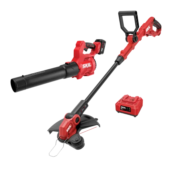 20V 12 In. String Trimmer and 420 CFM Leaf Blower Combo Kit