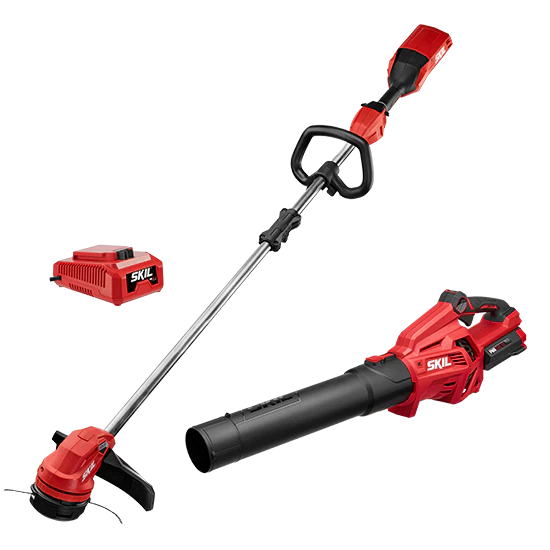 40V Brushless 14 IN. String Trimmer & Leaf Blower Combo Kit